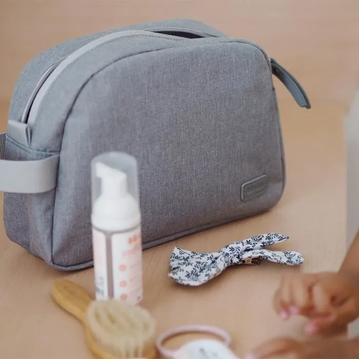 BEABA, Trousse de toilette bébé gris chiné-2