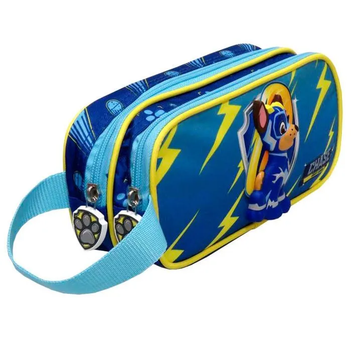 Trousse Scolaire - The Paw Patrol - Squishy - Polyester - 2 Compartiments - Bleu-2