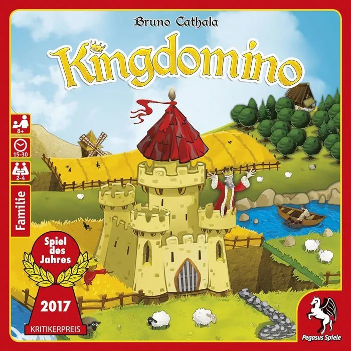 Dominos Pegasus spiele - 57104G - 57104 G - King Domino, Jeu de l'annee 2017-1