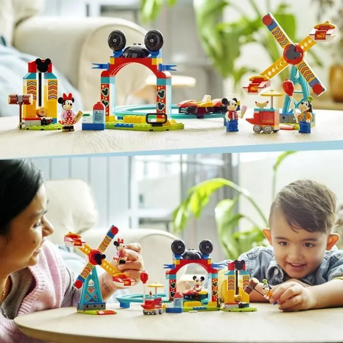 LEGO® Disney Mickey et ses amis 10778 Mickey, Minnie et Dingo à la Fête Foraine, Figurines-4