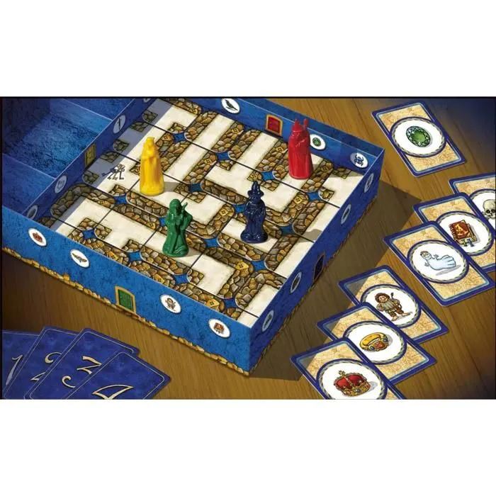 Jeu de société - Labyrinthe Coup de coeur - 2 à 4 joueurs - À partir de 7 ans - Durée 20 min - Trésors à chasser-1