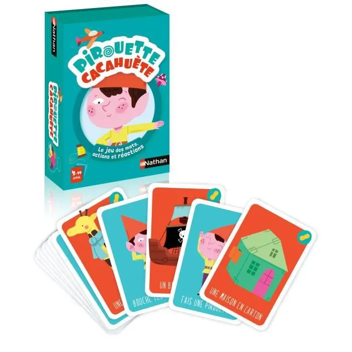 Jeu de Cartes - NATHAN - Pirouette Cacahuète - Age 4 ans - Intérieur - Durée 10 min-1