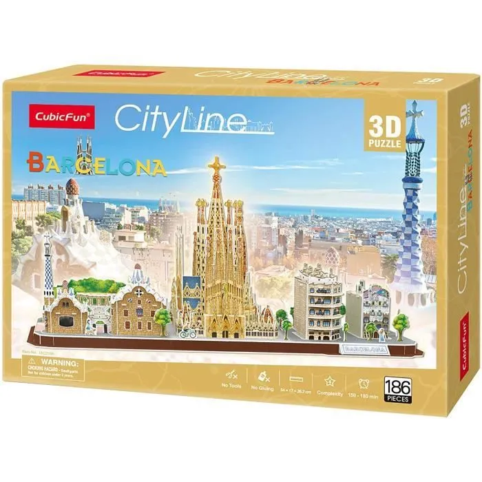 Puzzle 3D Barcelone - XTREM RAIDERS - Architecture et monument - Enfant - 170 min d'assemblage-1