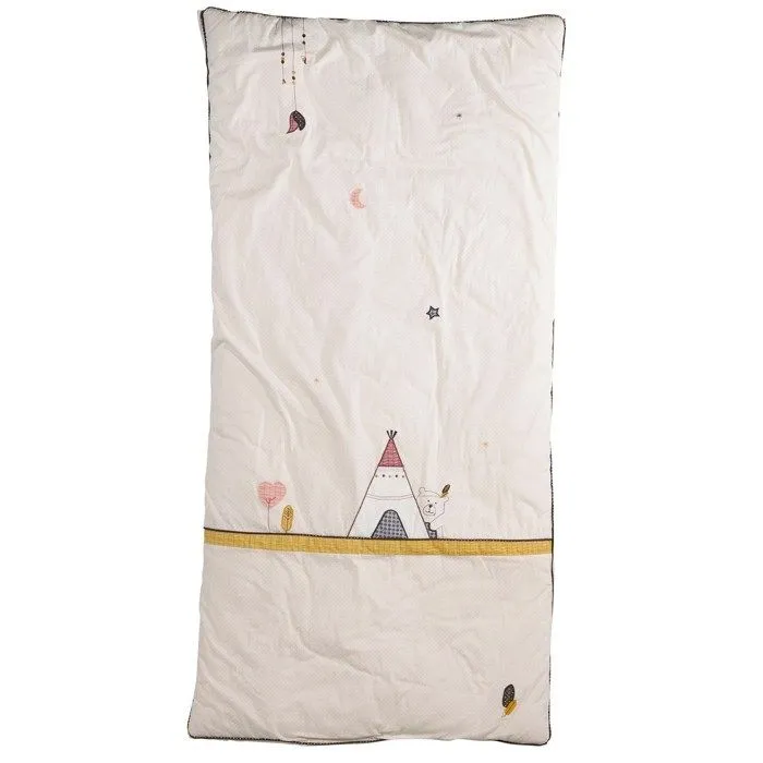 Edredon pour lit bébé en coton - SAUTHON - Timouki - 4x100x140 - Mixte - Beige - 100% coton-0