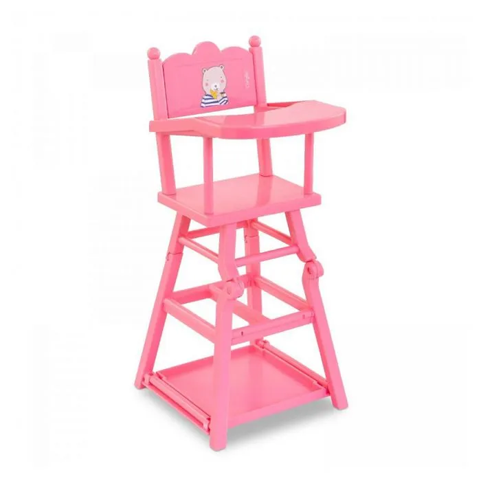 Chaise haute pour poupon 36 et 42cm - Corolle - 2 en 1 - Multicolore-2