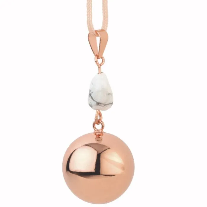 Bola de grossesse Collier bijoux avec pierre 150 cm Rose-0
