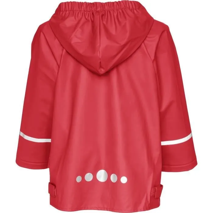 Imperméable bébé - Playshoes - Veste de pluie - Rouge - Capuche amovible - Léger et confortable-2