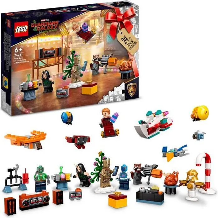 LEGO Marvel 76231 Le Calendrier de l’Avent 2022 Les Gardiens de la Galaxie, pour Enfants-0