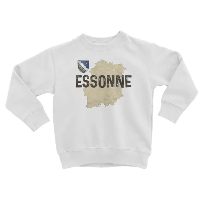 Sweatshirt Enfant Essonne 91 Departement Evry Carte Ancienne Ile-de-France-0