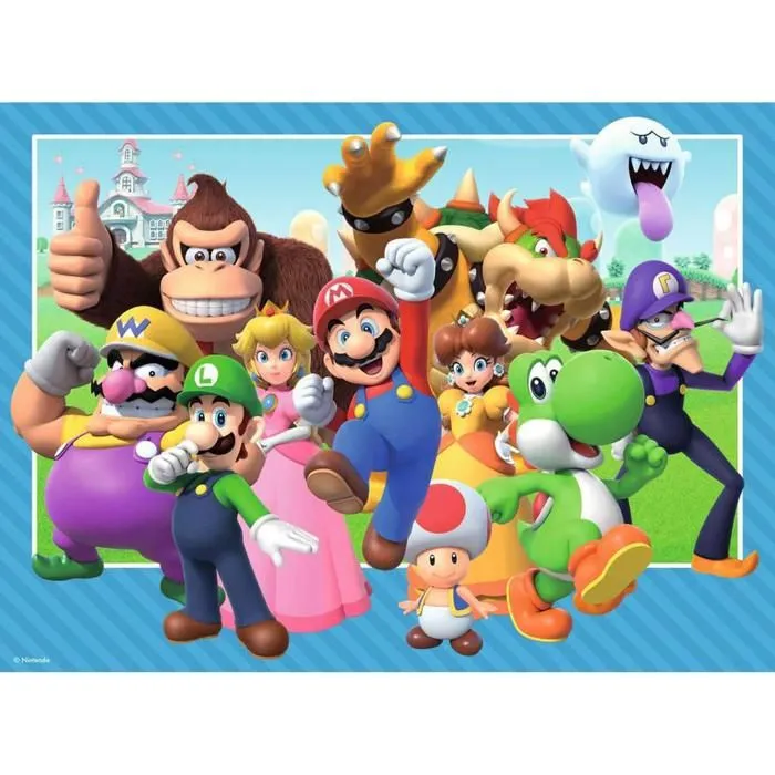 Puzzle 100 pièces XXL : Super Mario : Let's-a-go !-0