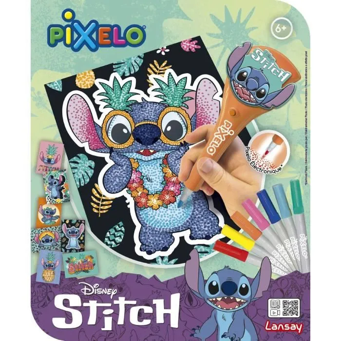 JOUET - LANSAY - Pixelo Stitch - 8 illustrations - Multicolor - Dès 6 ans-0