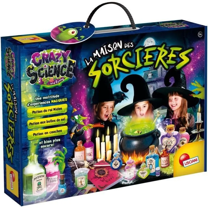 Kit magique - LISCIANI - Crazy Science - Maison des sorcières - Expériences et potions - Découvertes originales-0