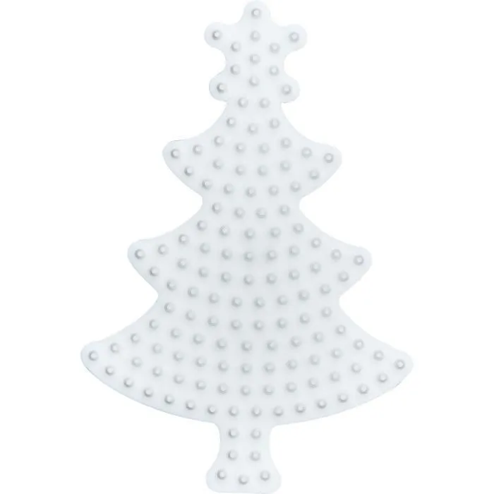 Plaque pour Perles à repasser Midi Sapin de noël Blanc-0