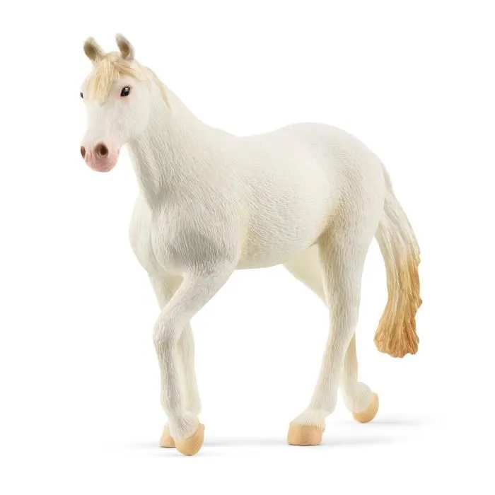 Figurine - SCHLEICH - Jument Camarillo - Pelage Blanc - Sabots Blancs - Narines Rose Clair-0