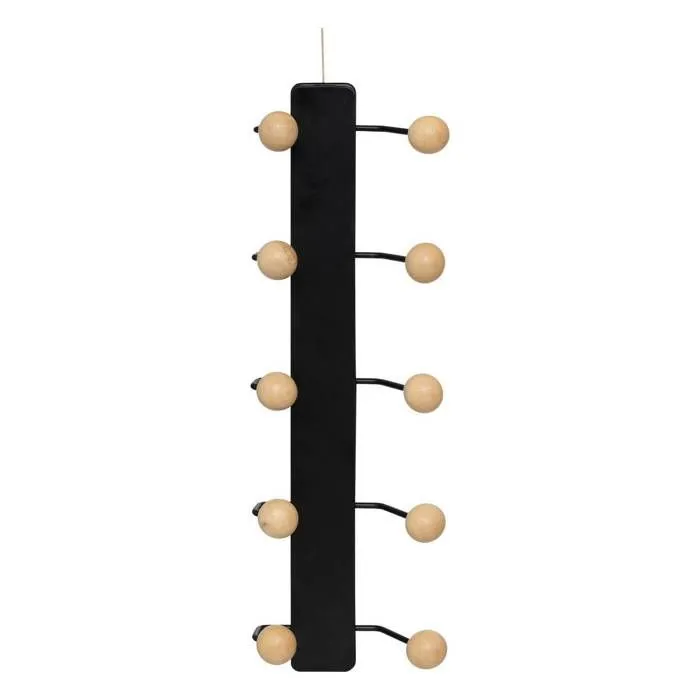 5five - patère 10 têtes bois metal-1