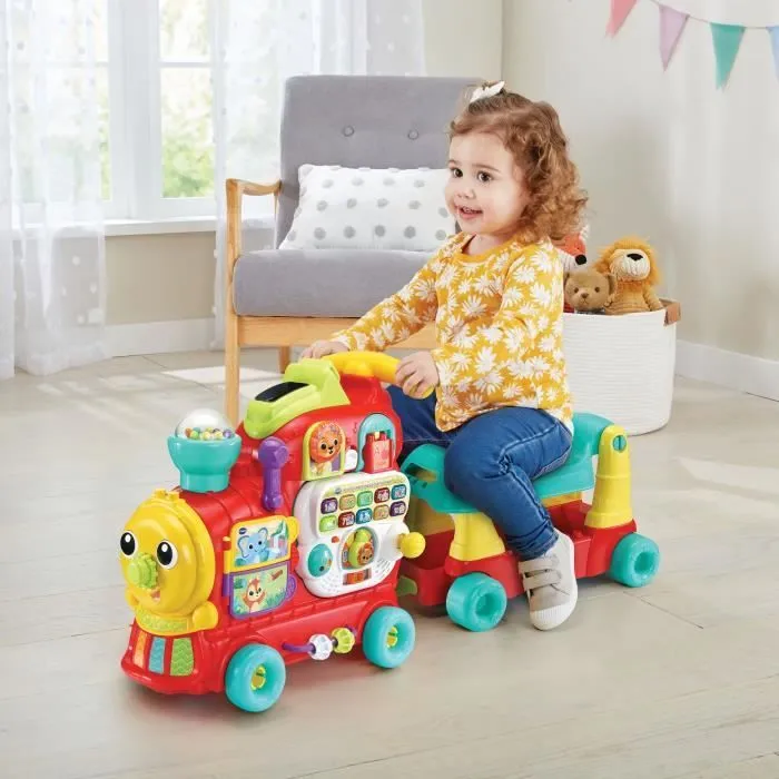 Porteur Maxiloco Mon Trotti Train 7 En 1 - VTECH BABY - Rouge - Musical-1