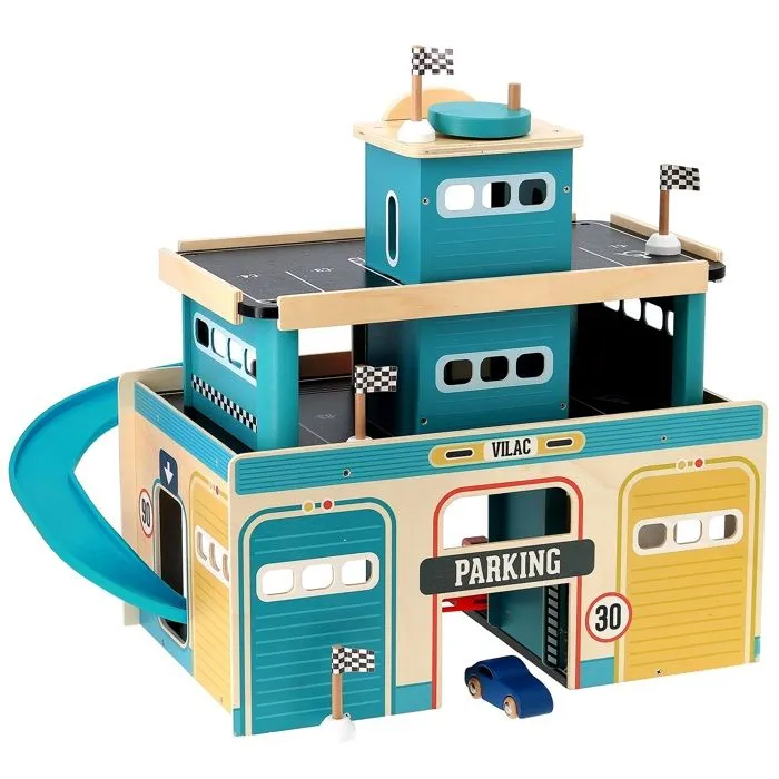 Vilac - Garage en bois vintage Vilacity-1