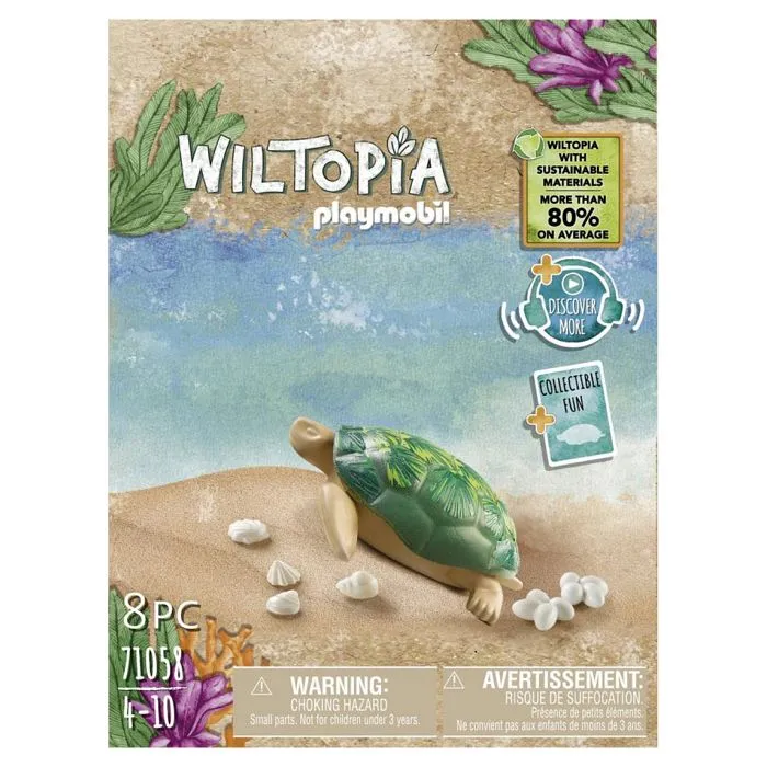 Jeux de construction - Playmobil - TORTUE GEANTE WILTOPIA - Age 4 ans - Matériaux mixtes - 8 pièces-0