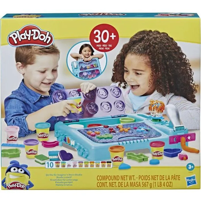 Play-Doh - Studio créatif avec plus de 30 outils et 10 pots de pâte à modeler - Les classiques-0