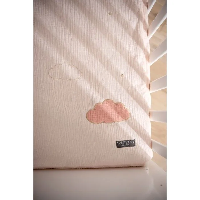 Édredon - LILY POUDRÉE - Rose - 100% coton - 140x70 cm-3