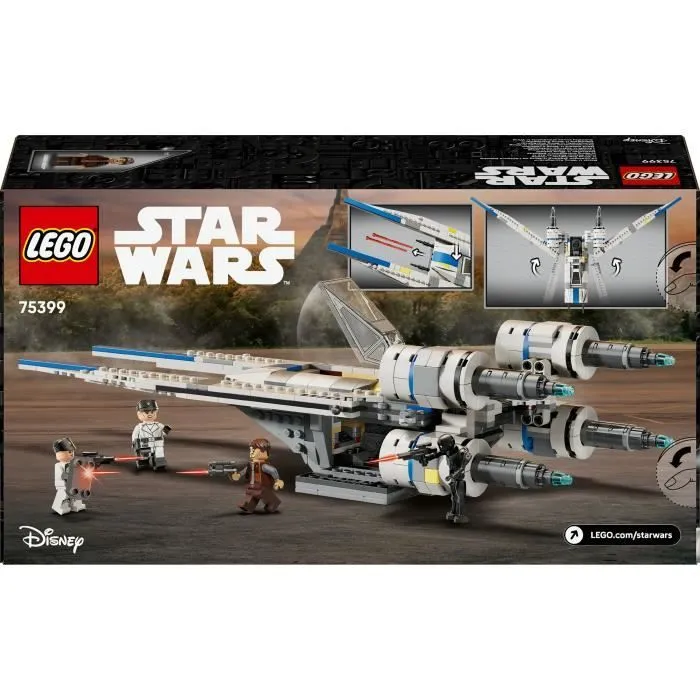 LEGO Star Wars 75399 Andor Le Chasseur Stellaire U-Wing de l’Alliance Rebelle, Jeu de construction dès 8 Ans-5