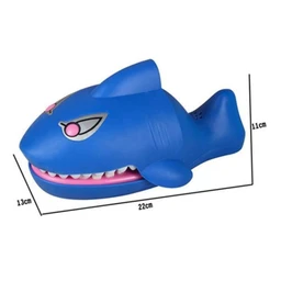 Jeu de Société Électrique Crocodile Dentiste pour Enfant - ZGEER - Shark Attack - Bleu-2