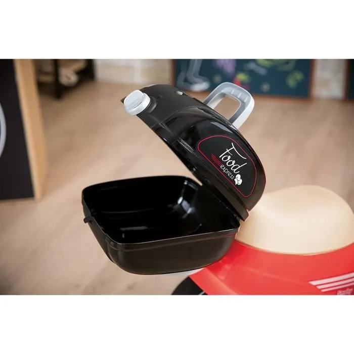Porteur Scooter Food Express - Smoby - Roues Silencieuses - Porte-Bagage - Mallette Amovible-3