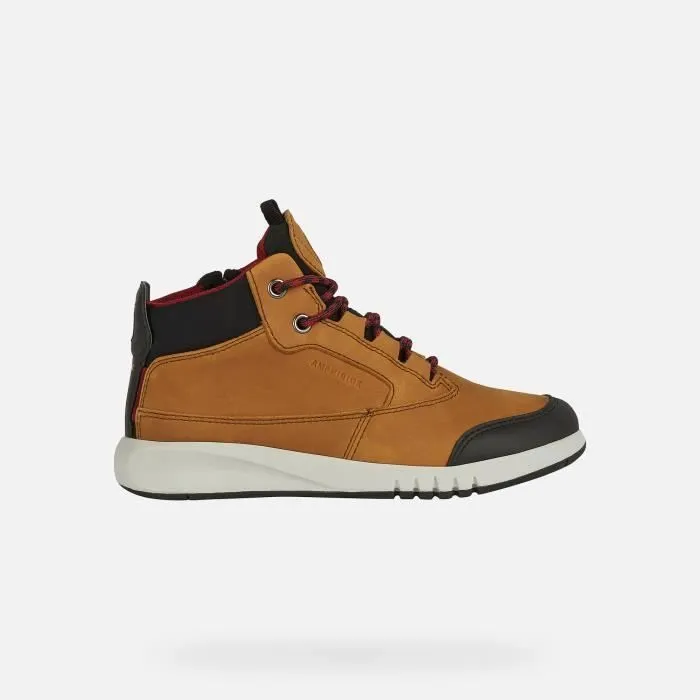 Bottes - GEOX - J AERANTER ABX - Marron - Textile - Imperméables Amphibiox™-1