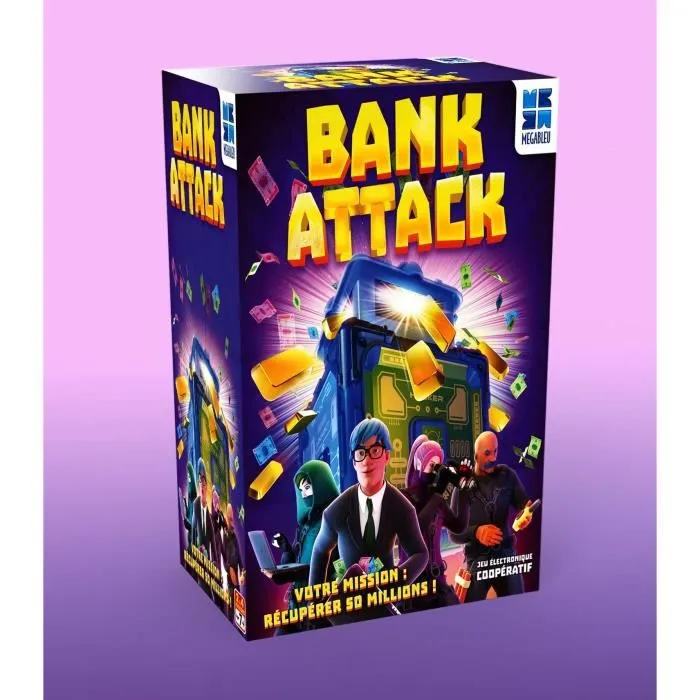 MEGABLEU Jeu coopératif d'ambiance Bank Attack-2