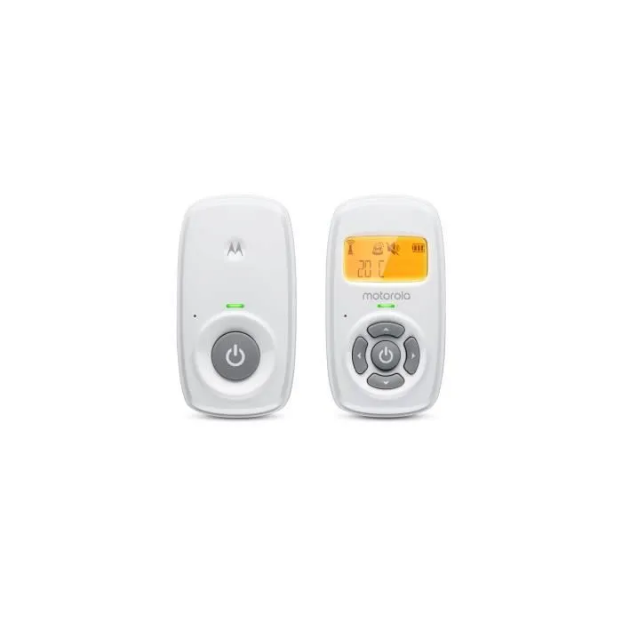 Motorola MBP 24 Babyphone Audio - Affichage rétro éclairé - Température Ambiante - 300 Mètres - Microphone à Haute Sensibilité-1