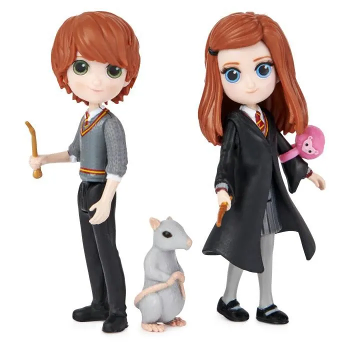 Figurines articulées Harry Potter - Pack Amitié Ron & Ginny Magical Minis - Wizard World-2