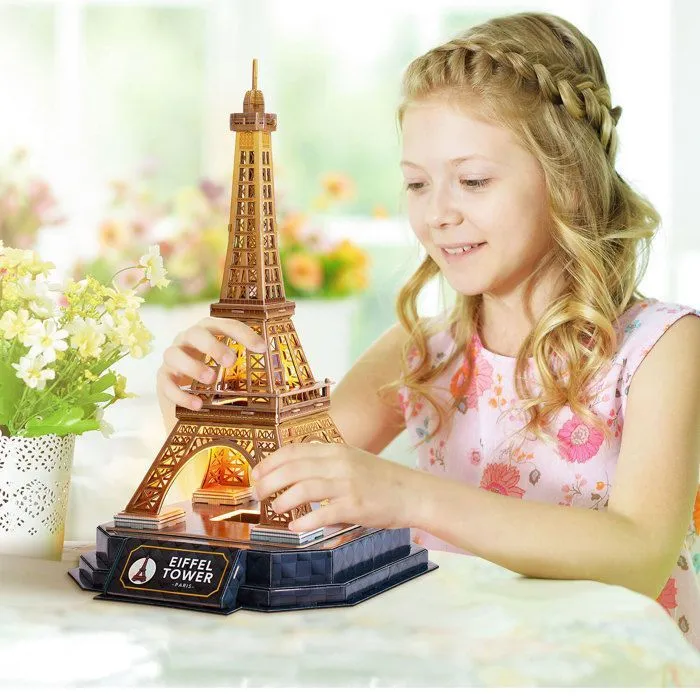 Puzzle 3D, Tour Eiffel LED, Maquette A Construire, Puzzle 3D Adulte Et Puzzle 3D Enfant, Puzzle Enfant 8 Ans, Maquette Jouet Enfant-5