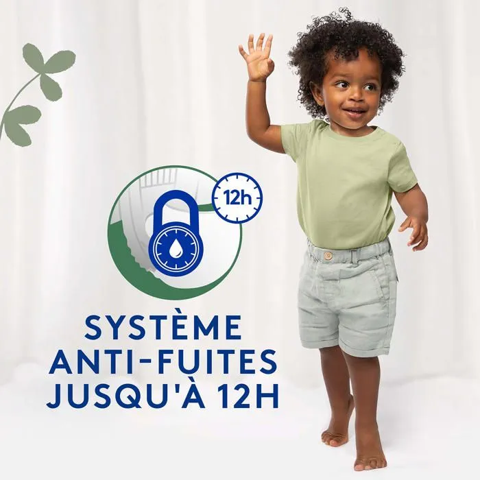 Lotus baby - 9625 - Douceur Naturelle - Couches Taille 4 (7-12 kg) Pack 1 mois - 148 Unite,Blanc-3