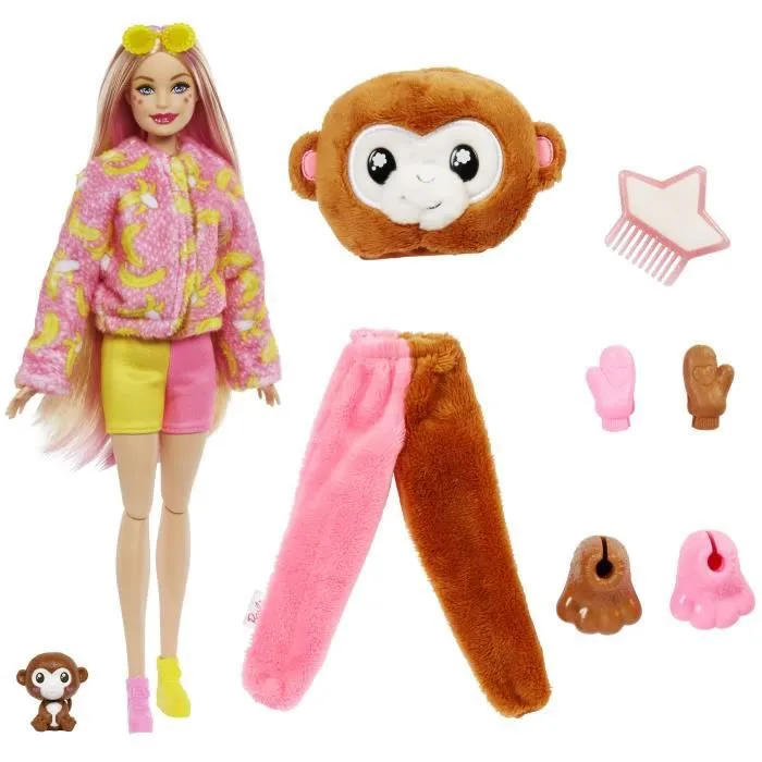 Barbie - Barbie Cutie Reveal Singe - Poupée - 3 Ans Et +-0