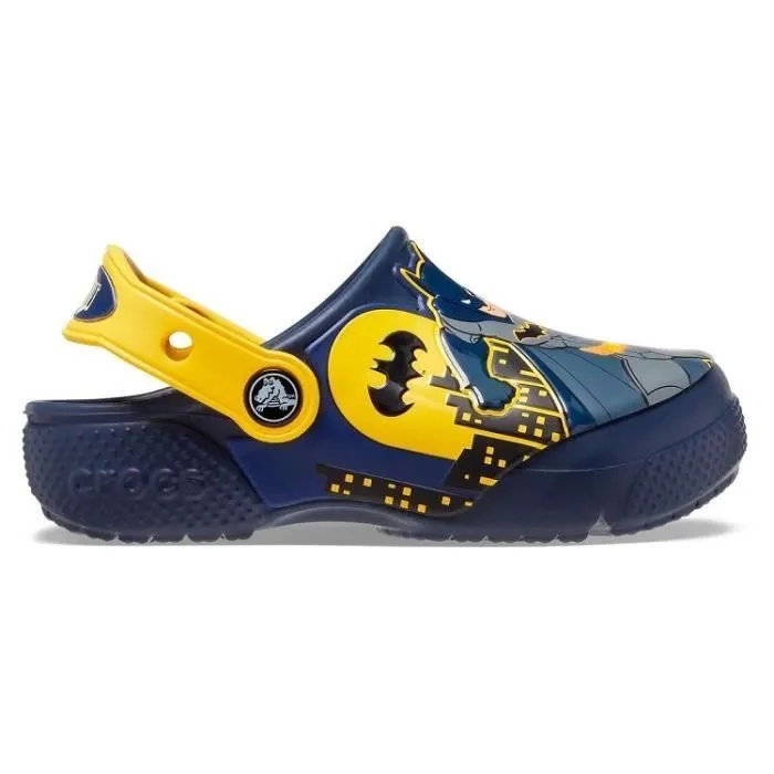 Sandales pour garçon CROCS FL BATMAN PATCH - Bleu - Talon plat - Marque CROCS-0