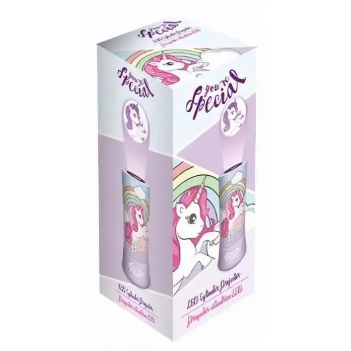 Projecteur Licorne - KIDS LICENSING - Rose - Pile - 20 x 9,5 cm-1