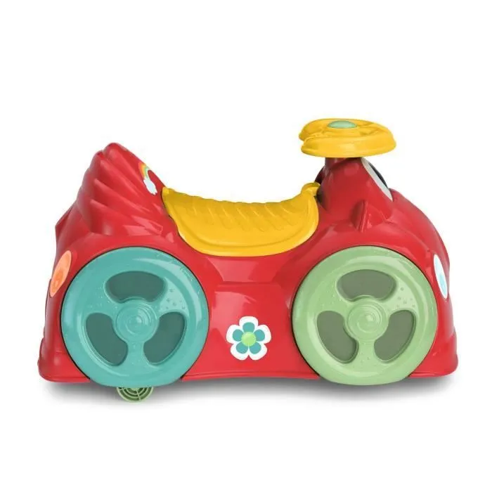 Porteur CHICCO All Around Eco Rouge - 2 roues libres - Coffre de rangement - Klaxon - Plastique recyclé-1