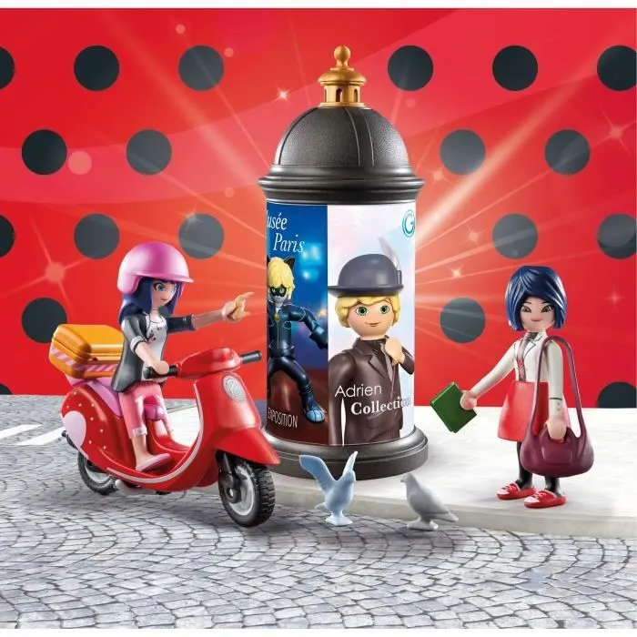 PLAYMOBIL 71864 Marinette à scooter & Kagami, Miraculous, dès 5 ans-1