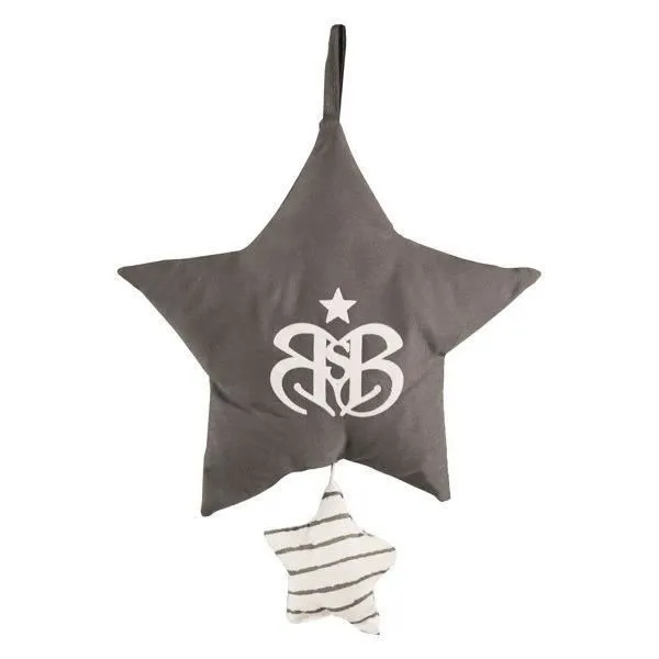 Boîte à Musique Rock Star Baby 3 - ROBA - Nuage - Doremi - Lavable - Gris foncé/Blanc-3