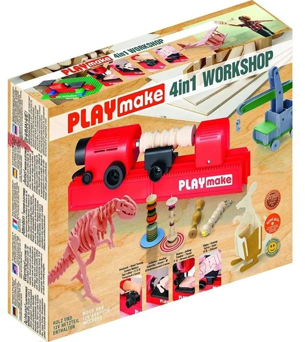 The Cool Tool - Atelier de travail du bois PLAYmake 4 en 1-0