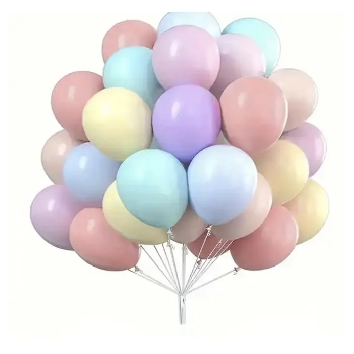 100 ballons pastels sachet-0
