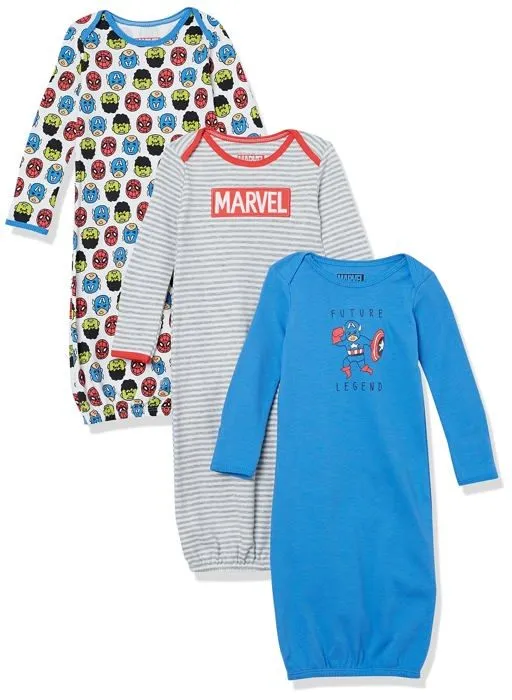 Essentials - AEB00013F21-MARFR-6 Months - Amazon Disney | Marvel | Star Wars Robes de Chambre Bebe Garcon, Packs Multiples-0