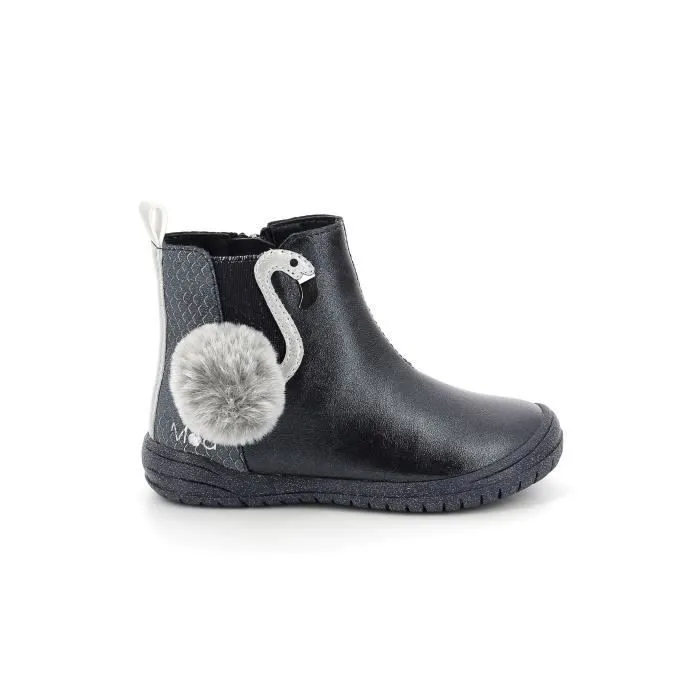 Boots - Mod 8 - Fiany - Marine métallisé - Système de fermeture zip - Confort optimal-0