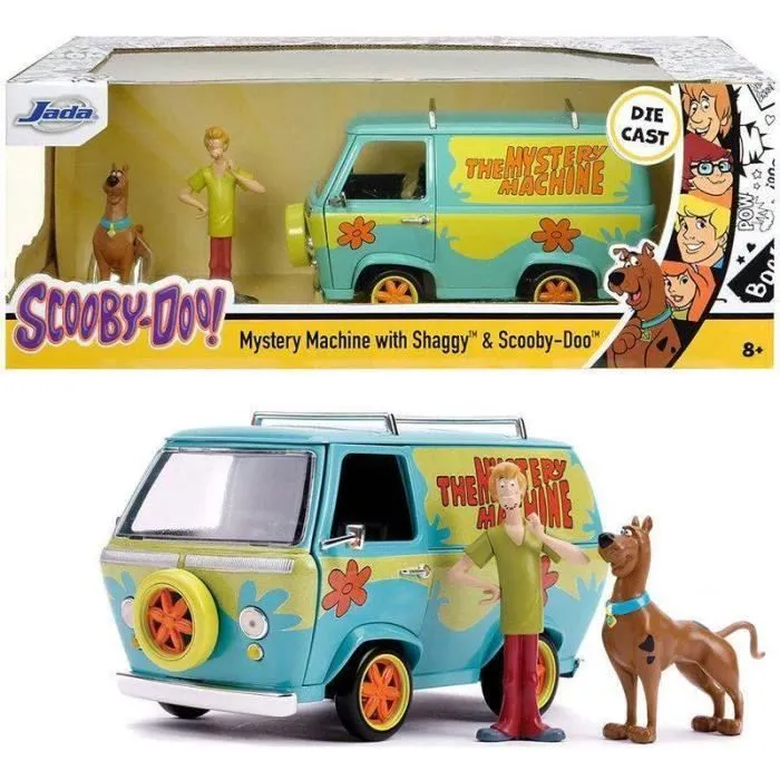 Réplique Scooby Doo Mistery Machine Van + Scooby Doo and Shaggy figures set - - - Ocio Stock-0
