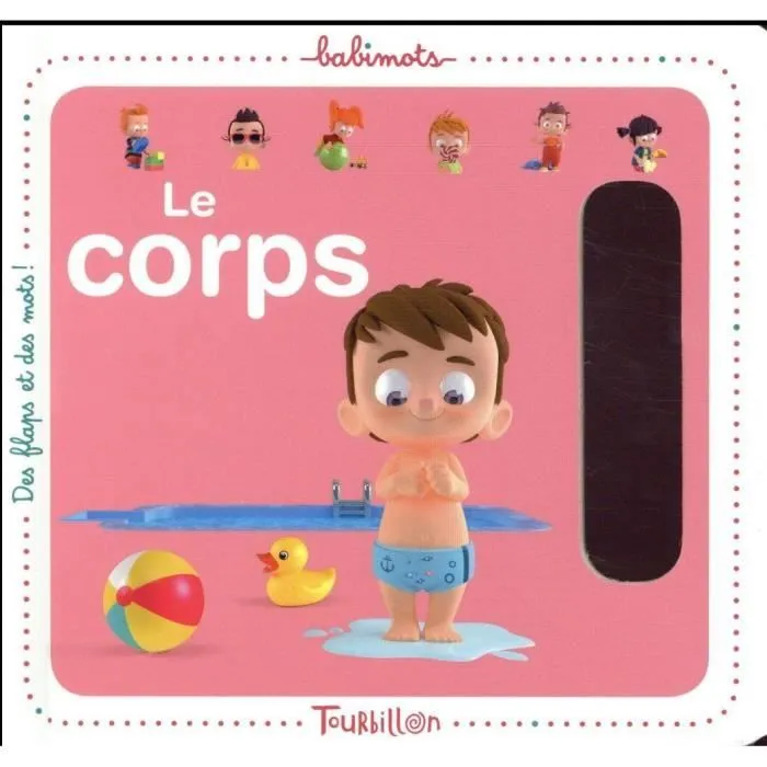 Livre - Le corps - Imagier cartonné - Flaps interactifs - Petit format - Poignée intégrée-0