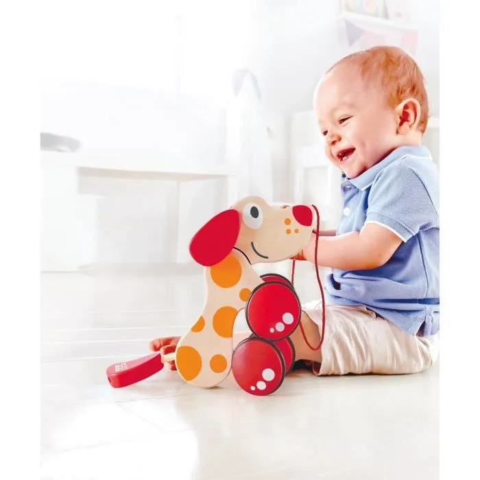 Chiot de promenade - Hape - Puppy - Rouge - Beige - Extérieur-0
