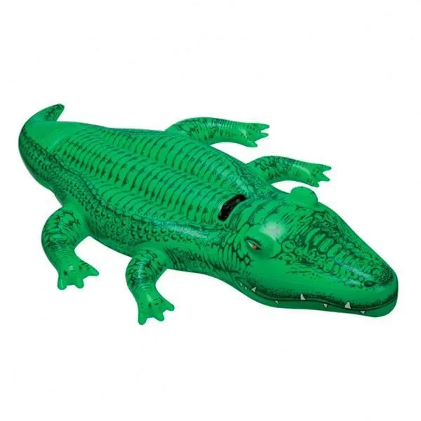 Crocodile Gonflable - INTEX - V0200217 - Vinyle - 2 chambres d'air - 168 x 86 cm-0