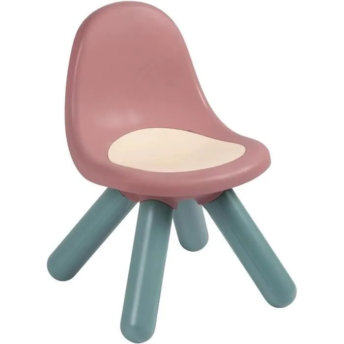 Little Smoby - Chaise enfant rose - Pieds soufflés - Intérieur et Extérieur - Anti-UV-0