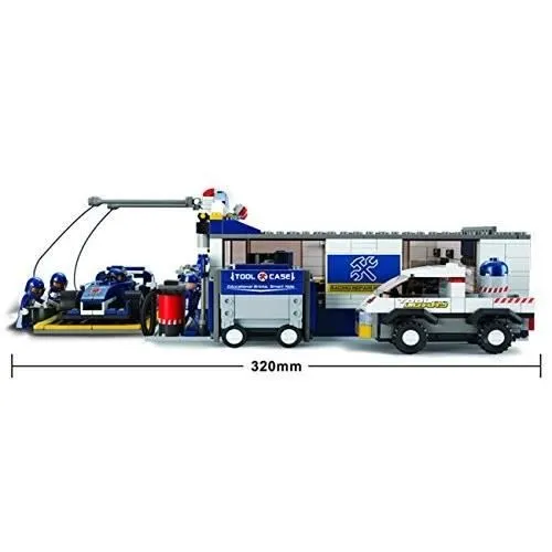 Jeu de construction - Sluban - M38 B0356 - 741 pièces - 8 mini-figurines - Garage F1-2