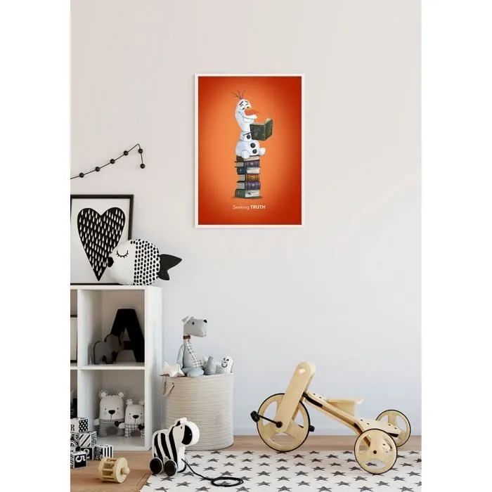 Poster Disney La Reine des Neiges 2 - Olaf cherche la vérité dans les livres 50 cm x 70 cm Multicolor-1